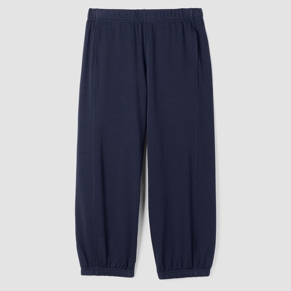 Eileen Fisher Pants - Eileen Fisher Brushed Terry Lantern Jogger Dark Blue L Exc